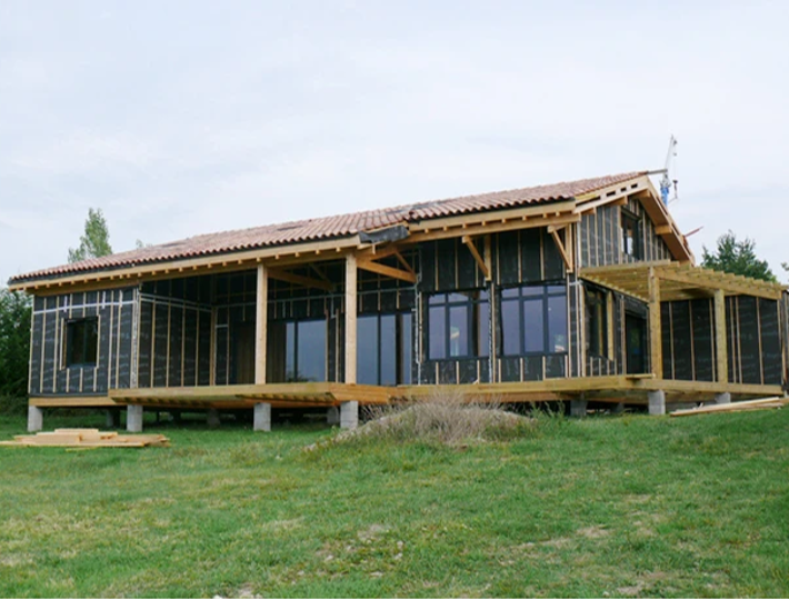 Photo: Dans le Lot, constructeur de maison à ossature Bois - Comparin