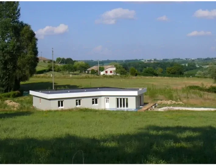 Photo: Construction d'une maison à ossature bois en Lot et Garonne