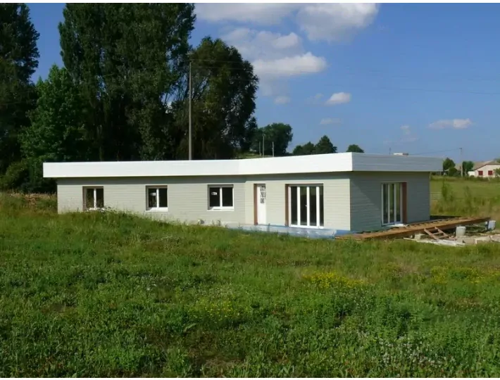 Photo: Construction d'une maison à ossature bois en Lot et Garonne