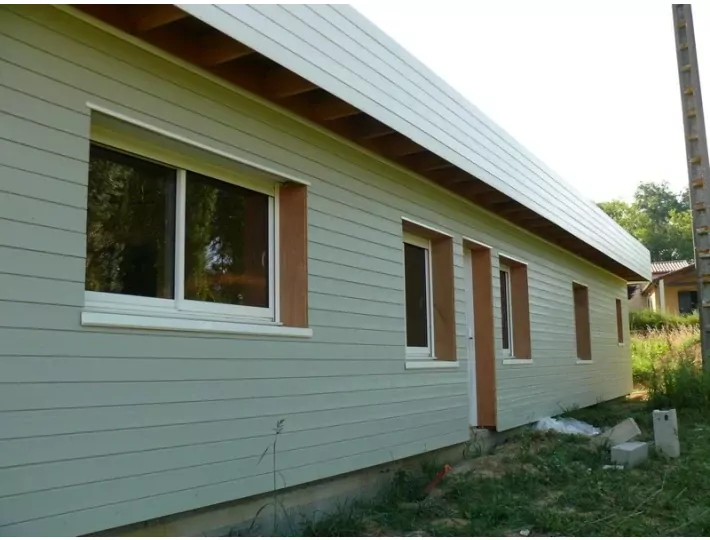 Photo: Construction d'une maison à ossature bois en Lot et Garonne