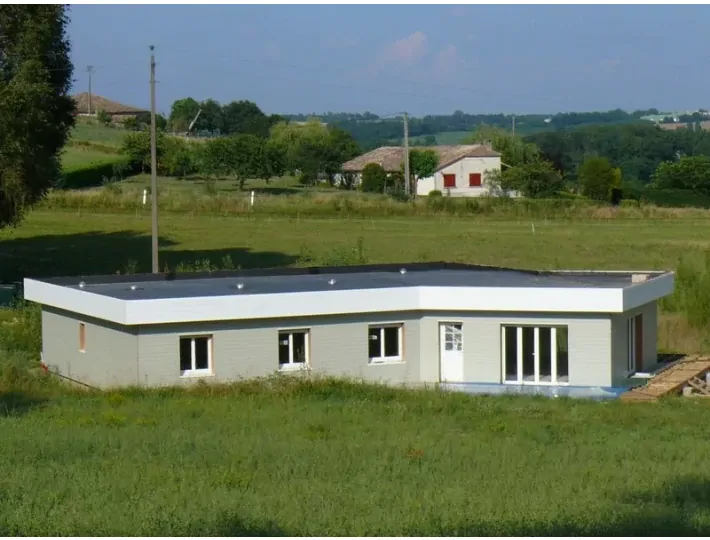 Photo: Construction d'une maison à ossature bois en Lot et Garonne