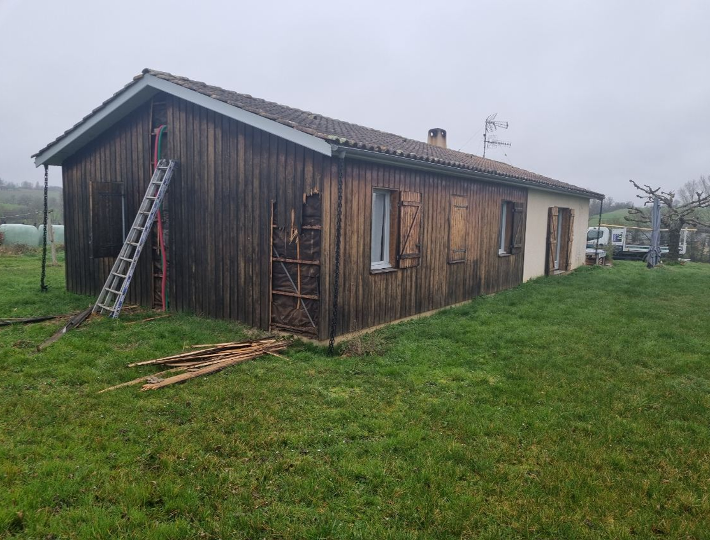 Photo: Rénovation thermique murs extérieurs maison en Lot et Garonne