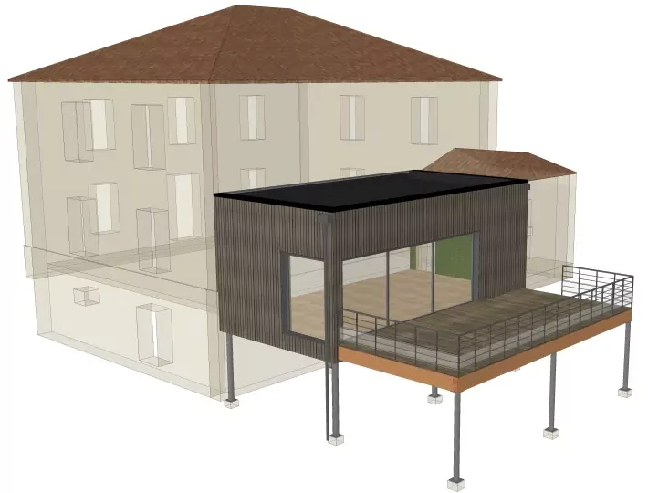 Photo: Gestion de vos projets de construction ossature bois, de charpente, couverture et rénovation avec Comparin