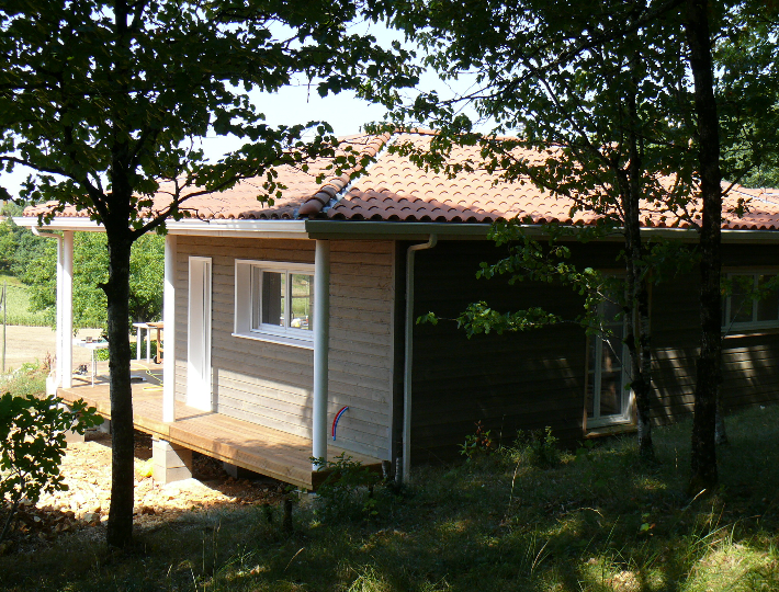 Photo: Comparin réalise des Maisons à Ossature Bois dans le Lot