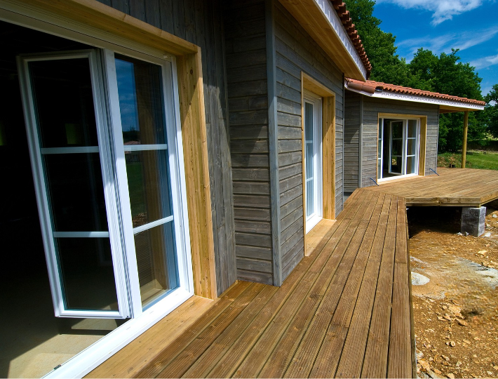 Photo: Comparin réalise des Maisons à Ossature Bois dans le Lot