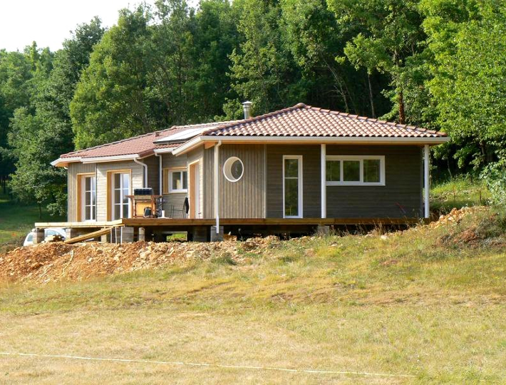 Photo: Comparin réalise des Maisons à Ossature Bois dans le Lot