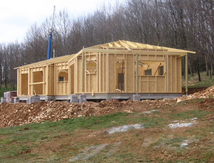 Photo: Comparin réalise des Maisons à Ossature Bois dans le Lot