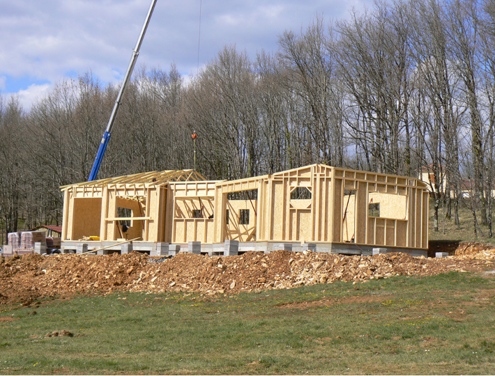 Photo: Comparin réalise des Maisons à Ossature Bois dans le Lot