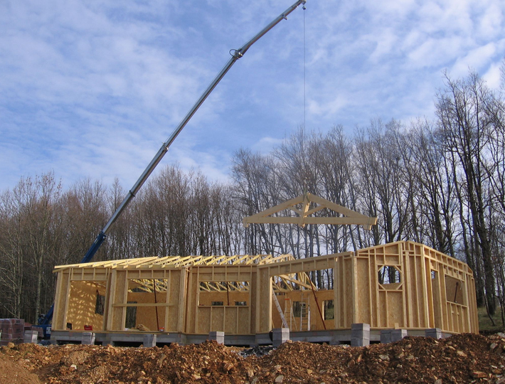 Photo: Comparin réalise des Maisons à Ossature Bois dans le Lot