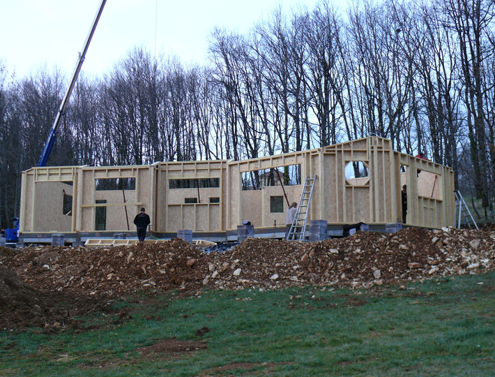 Photo: Comparin réalise des Maisons à Ossature Bois dans le Lot