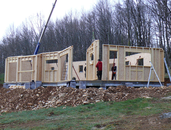 Photo: Comparin réalise des Maisons à Ossature Bois dans le Lot