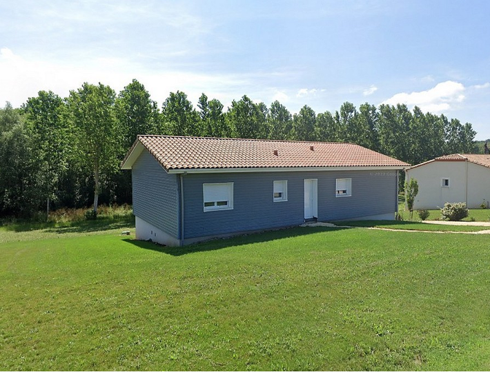 Photo: Chantier maison ossature bois de plain pied - Comparin