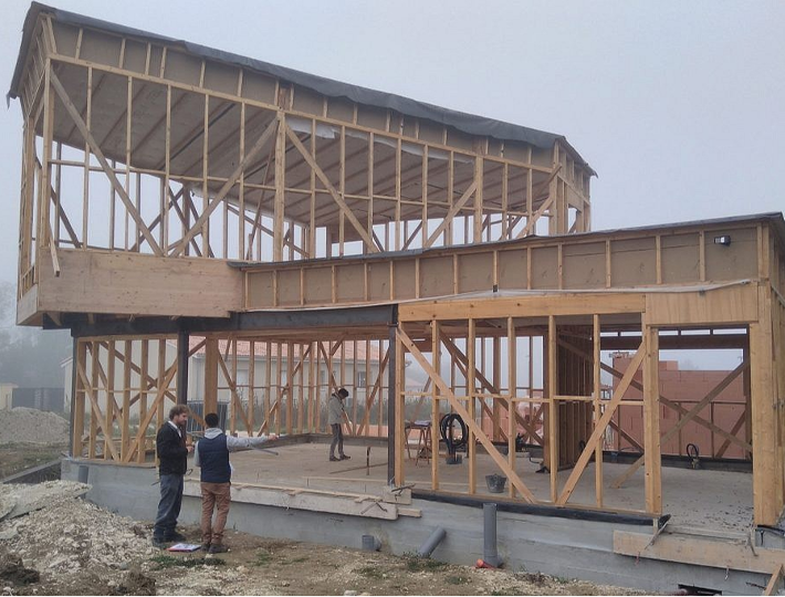 Photo: Le construction de Maisons à Ossature Bois à Nérac (47)