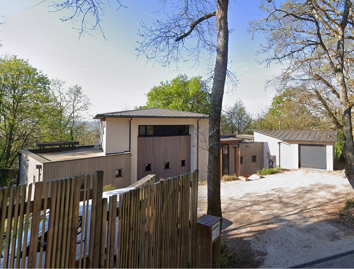 Photo: Comparin - réalisation maison mixte ossature bois et maçonnerie