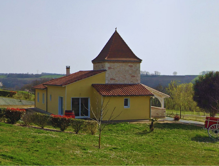 Photo: Comparin chantier en Lot et Garonne, maison ossature bois