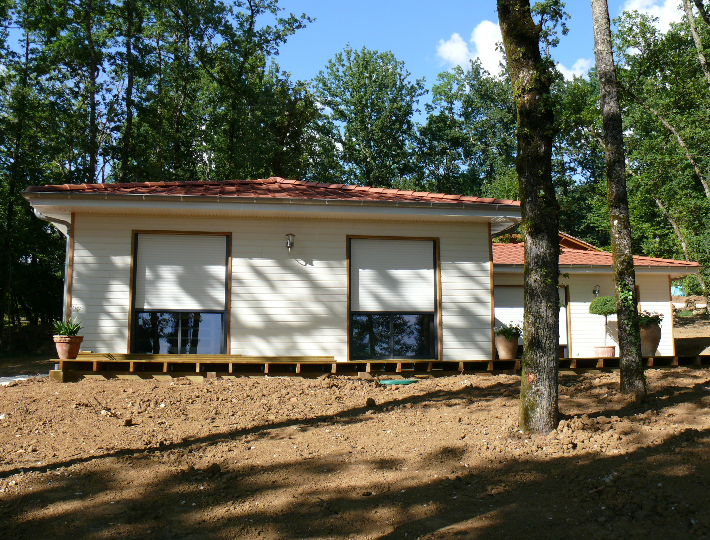 Photo: Réalisation maison ossature bois et bardage à Villeneuve sur Lot