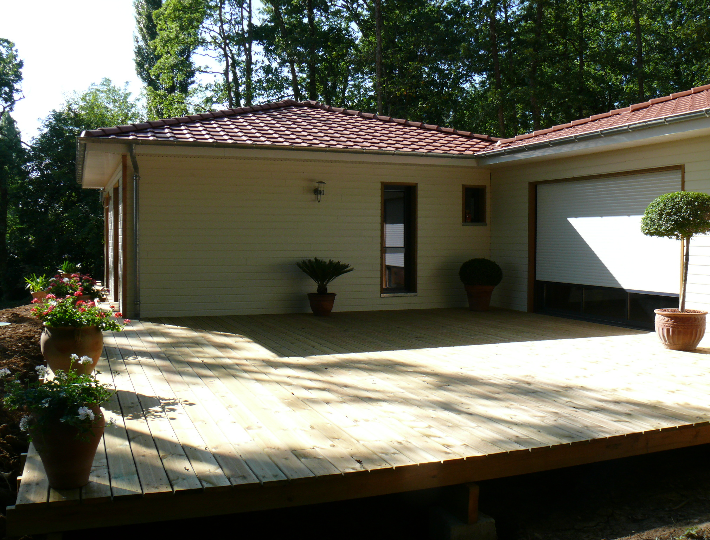 Photo: Réalisation maison ossature bois et bardage à Villeneuve sur Lot