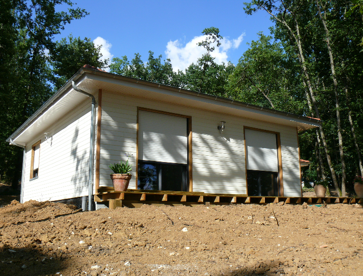 Photo: Réalisation maison ossature bois et bardage à Villeneuve sur Lot